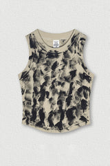 Women's Distressed Washed Tank Top - Streetwear Style