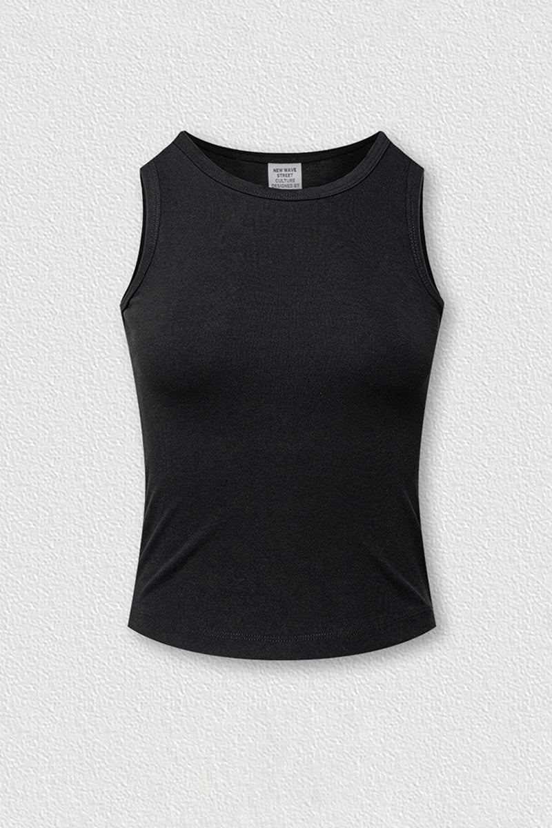 Women's stylish form-fitting sleeveless tank top