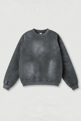 Gradient fleece loose-fitting crewneck sweatshirt