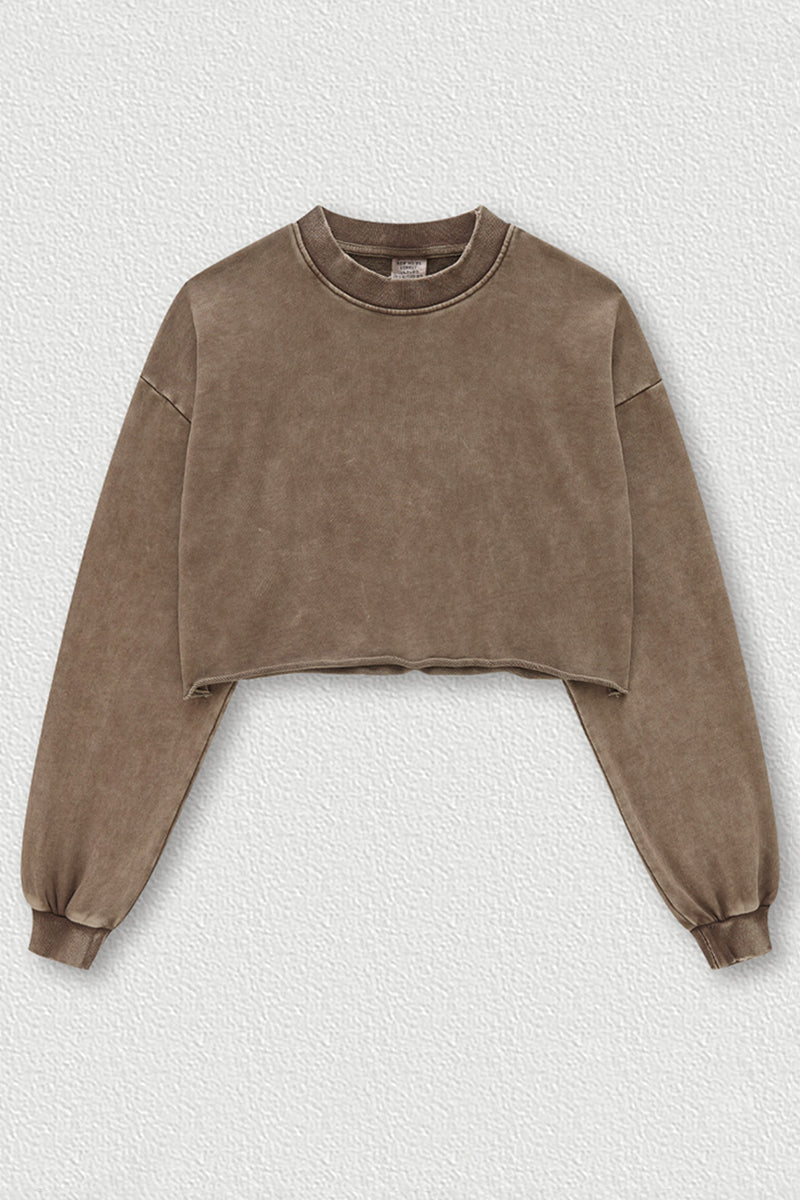 Women's Cropped Long Sleeve T-Shirt