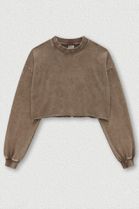 Women's Cropped Long Sleeve T-Shirt
