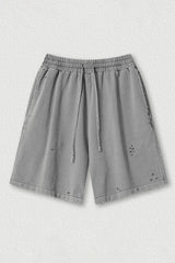 Loose Washed Athletic Shorts - Unisex Casual Sports Shorts