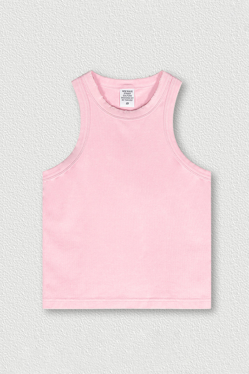 Vintage Distressed Slim-Fit Tank Top