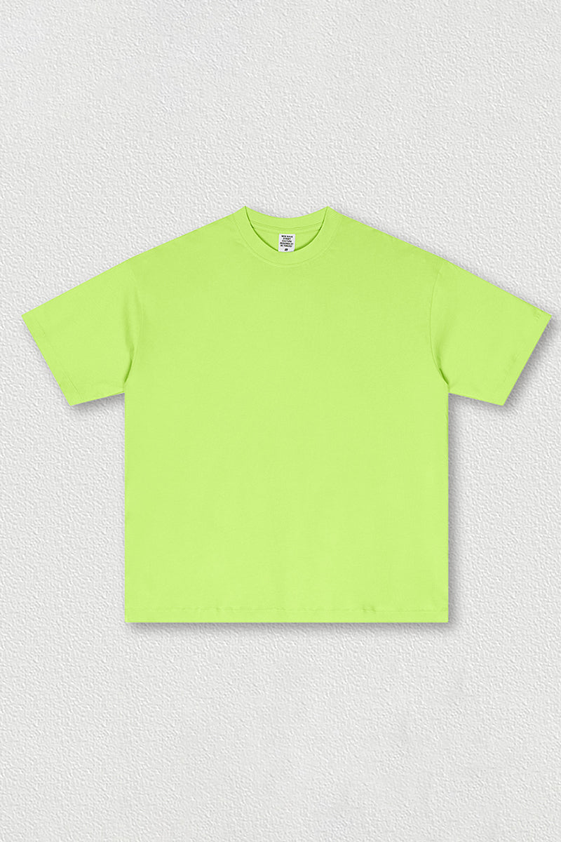 Solid color short sleeves