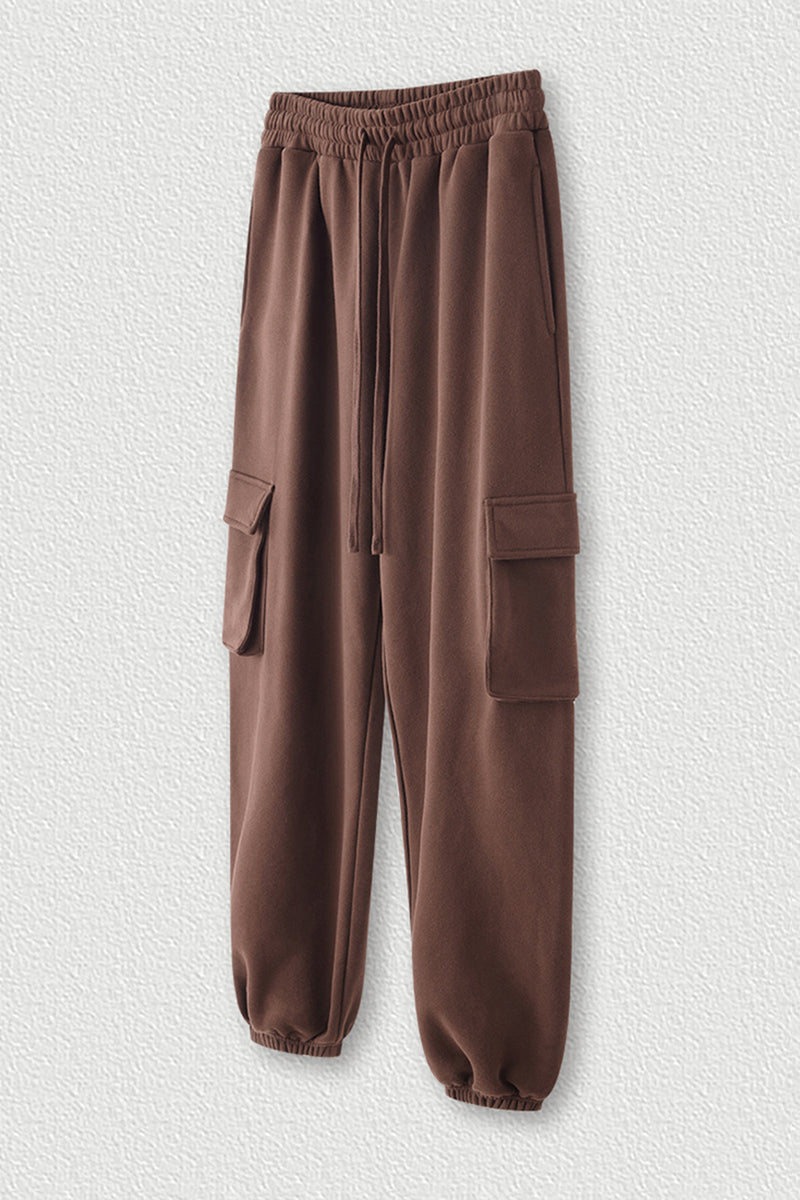 Fleece-Lined Cargo Joggers