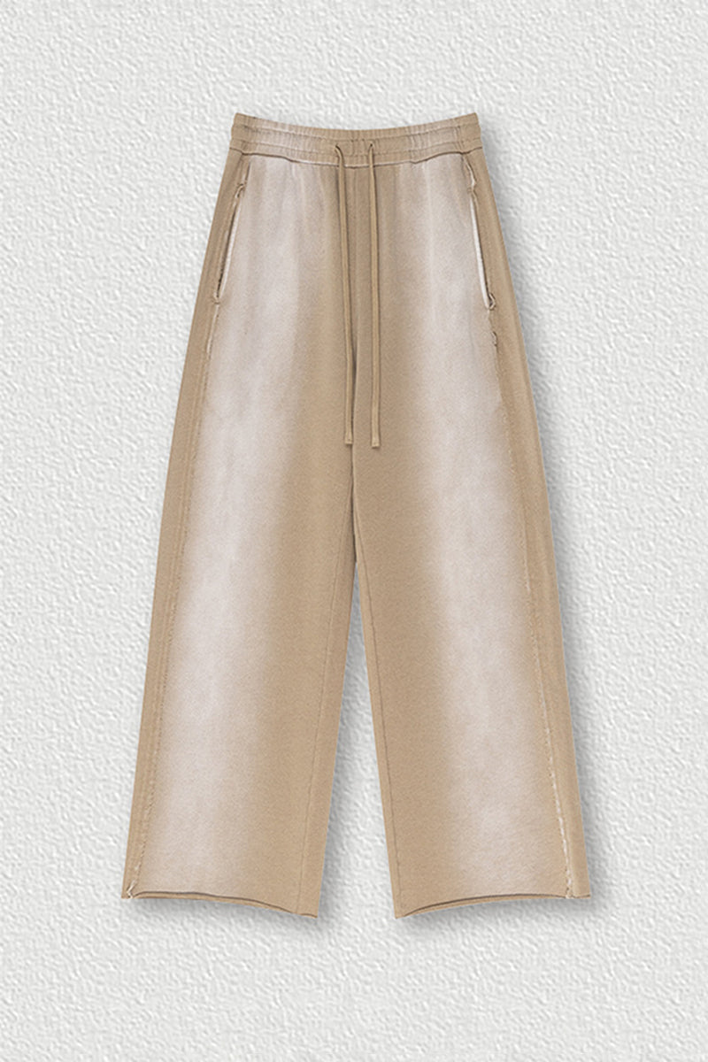 Destroyed Hem Washed Joggers