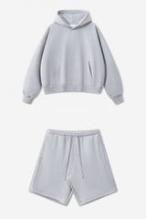 Unisex Heavyweight Oversized Hoodie And Shorts