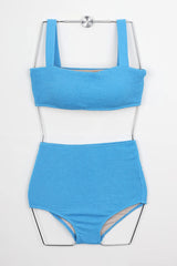 Women's Mint Textured Triangle Cup Bikini Set