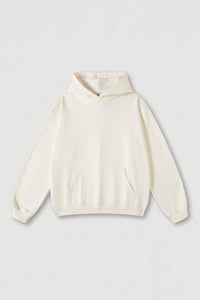 Solid color hoodie terry sweatshirt