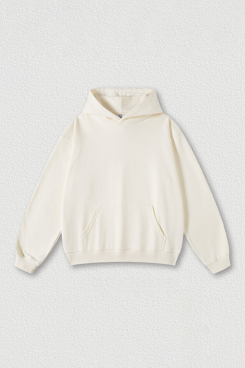 Solid color hoodie terry sweatshirt