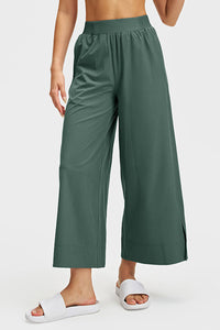 Women Straight-Leg Breathable Quick-Dry Wide-Leg Yoga Pants