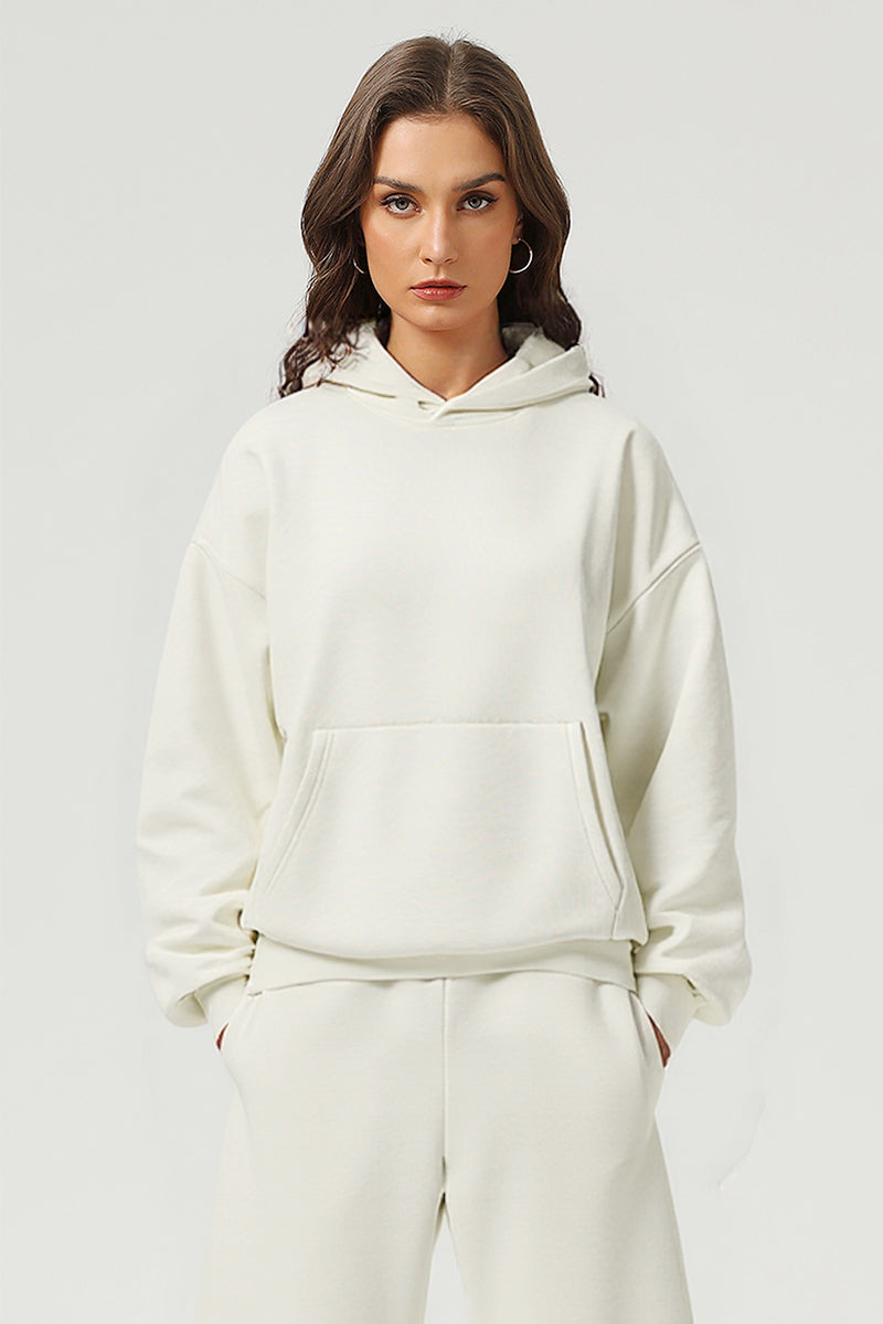 Unisex Streetwear Loose 500G Fleece Hoodie