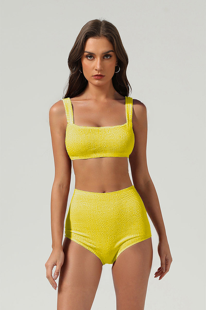 Women's Mint Textured Triangle Cup Bikini Set