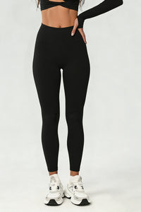 Women's Athletic Solid High-Waist Yoga Leggings