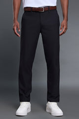 Men Comfortable Loose Straight Leg Business Casual Dress Pants