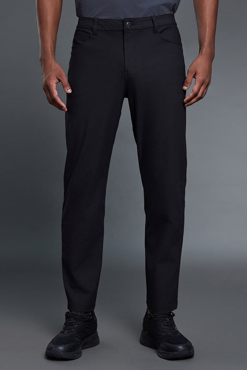 Men Comfortable Straight Leg Business Casual Dress Pants