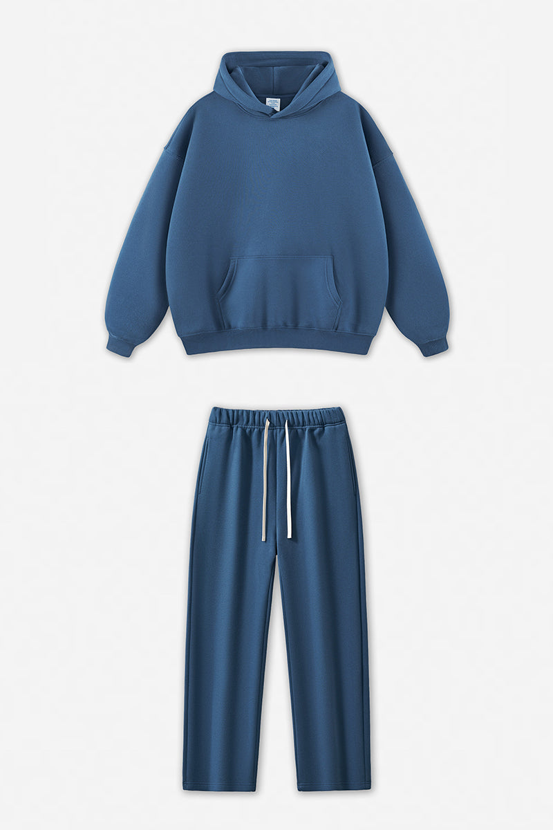 Unisex Fleece-Lined Oversized Hoodie and Pants