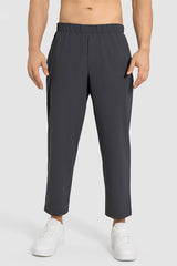 Men Lightweight Quick-Dry Straight Leg Casual Pants