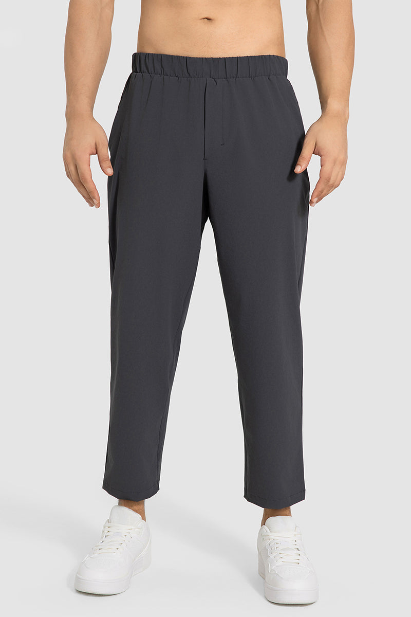 Men Lightweight Quick-Dry Straight Leg Casual Pants
