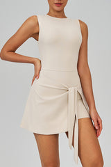 Women Fake Two-Piece Sports Dress