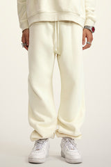Men's teen loose casual fleece sports trousers