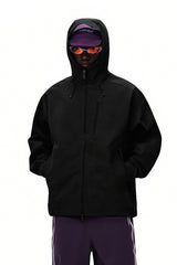 Men Seamless Hooded Urban Jacket