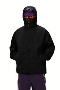Men Seamless Hooded Urban Jacket