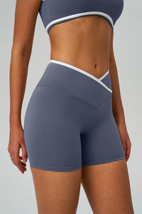 Women Crisscross High-Waist Yoga Shorts