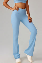 Women High-Waist Flared Naked-Feel Yoga Leggings