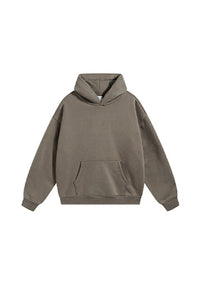 Men Sherpa Fleece Oversize Hoodie: Anti-Pilling Heavyweight Retro Design