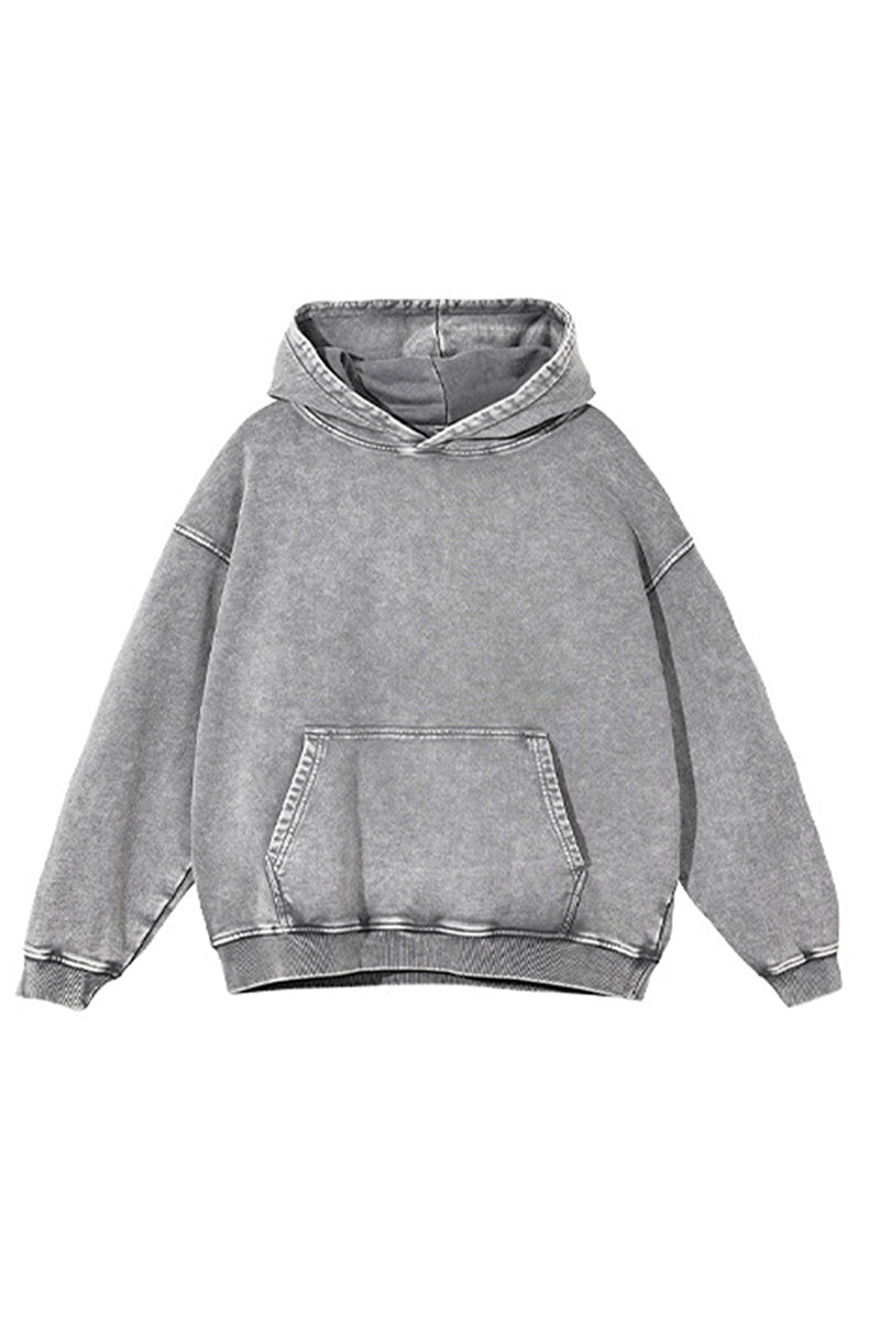 Men/Women Unisex Heavyweight 420G Wax-Dye Hoodie