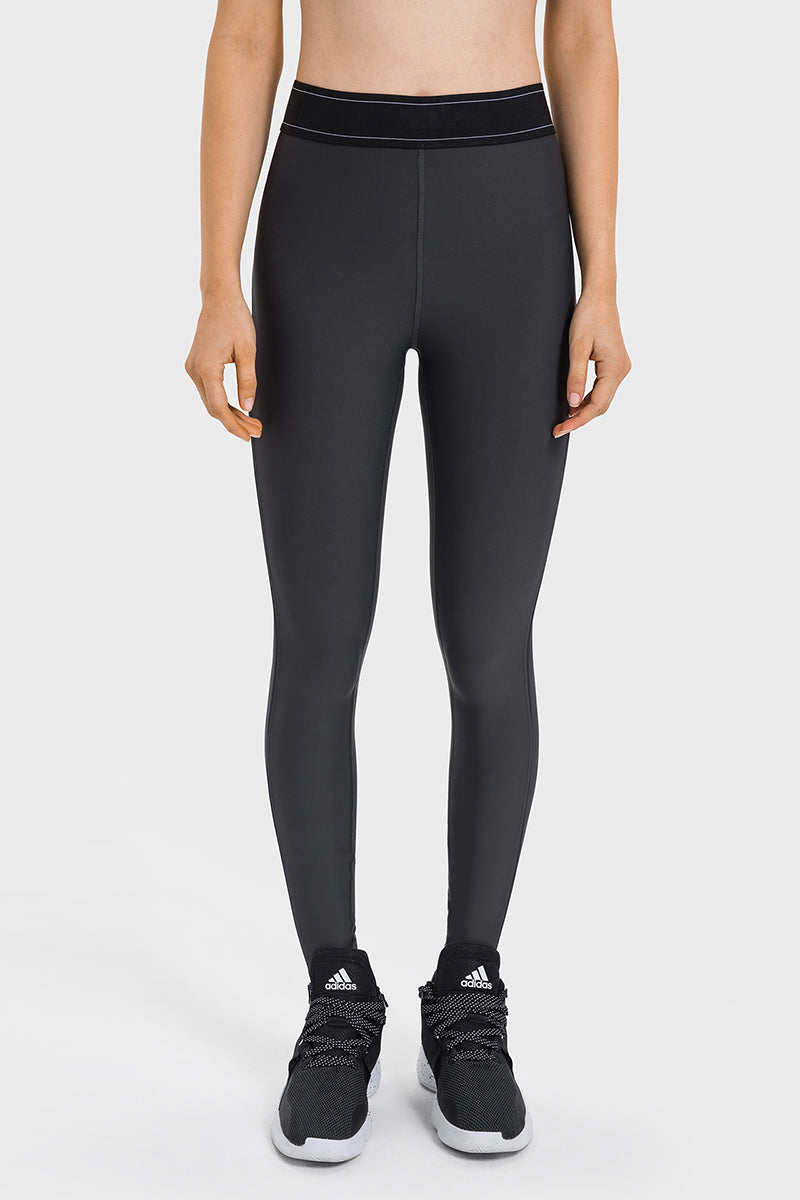 Women Color Block High-Waisted Sculpting Yoga Leggings