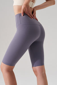 Women Naked-Feel High-Waist Sculpting Yoga Shorts