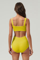 Women's Mint Textured Triangle Cup Bikini Set