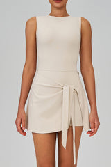 Women Fake Two-Piece Sports Dress