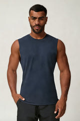 Men's Summer Cool Breathable Wide Strap Sleeveless Tank Top