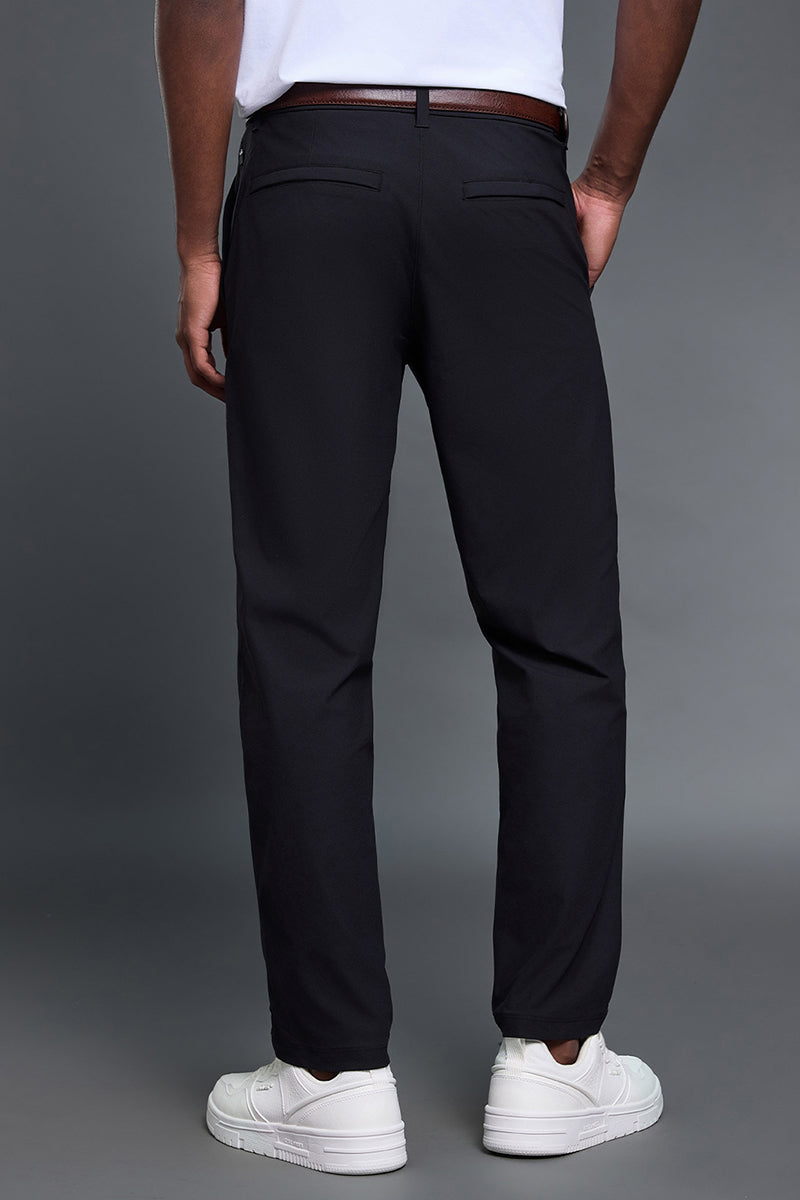 Men Comfortable Loose Straight Leg Business Casual Dress Pants