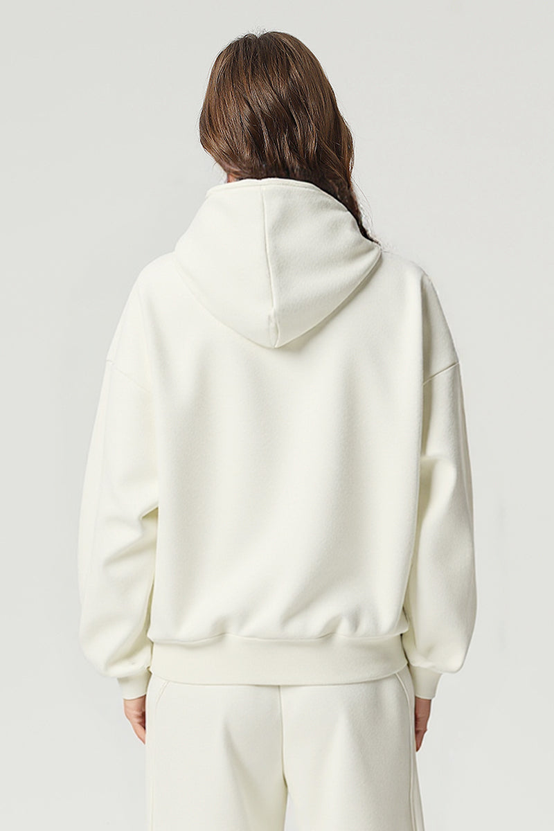 Unisex Streetwear Loose 500G Fleece Hoodie