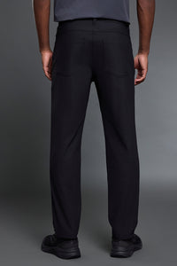 Men Comfortable Straight Leg Business Casual Dress Pants