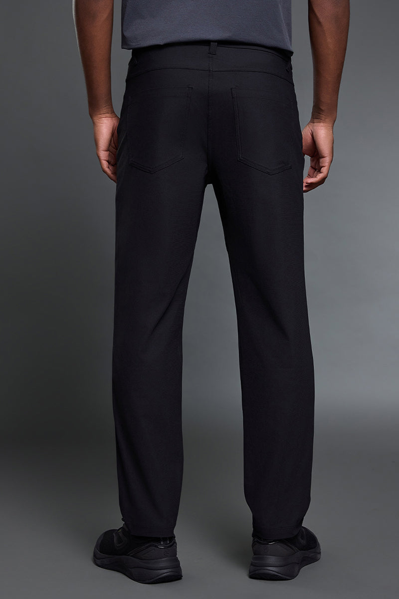 Men Comfortable Straight Leg Business Casual Dress Pants