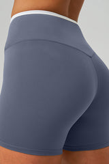 Women Crisscross High-Waist Yoga Shorts