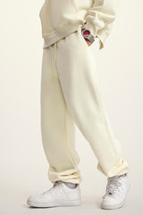 Men's teen loose casual fleece sports trousers