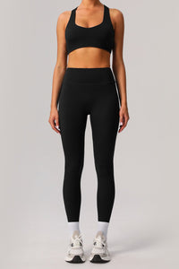 U-shaped sports bra + high stretch sports leggings 2-piece set
