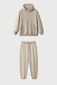 Unisex Casual Heavyweight Hoodie - Loose Fit And Pants