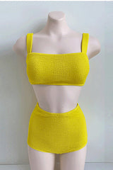 Women's Mint Textured Triangle Cup Bikini Set