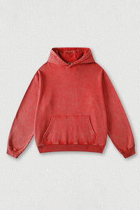 Distressed batik couple's loose sweatshirt
