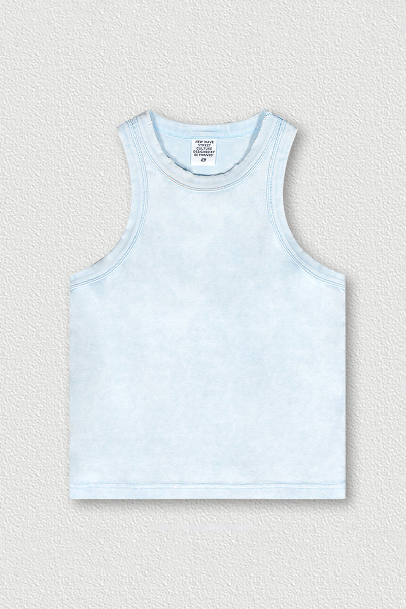 Vintage Distressed Slim-Fit Tank Top