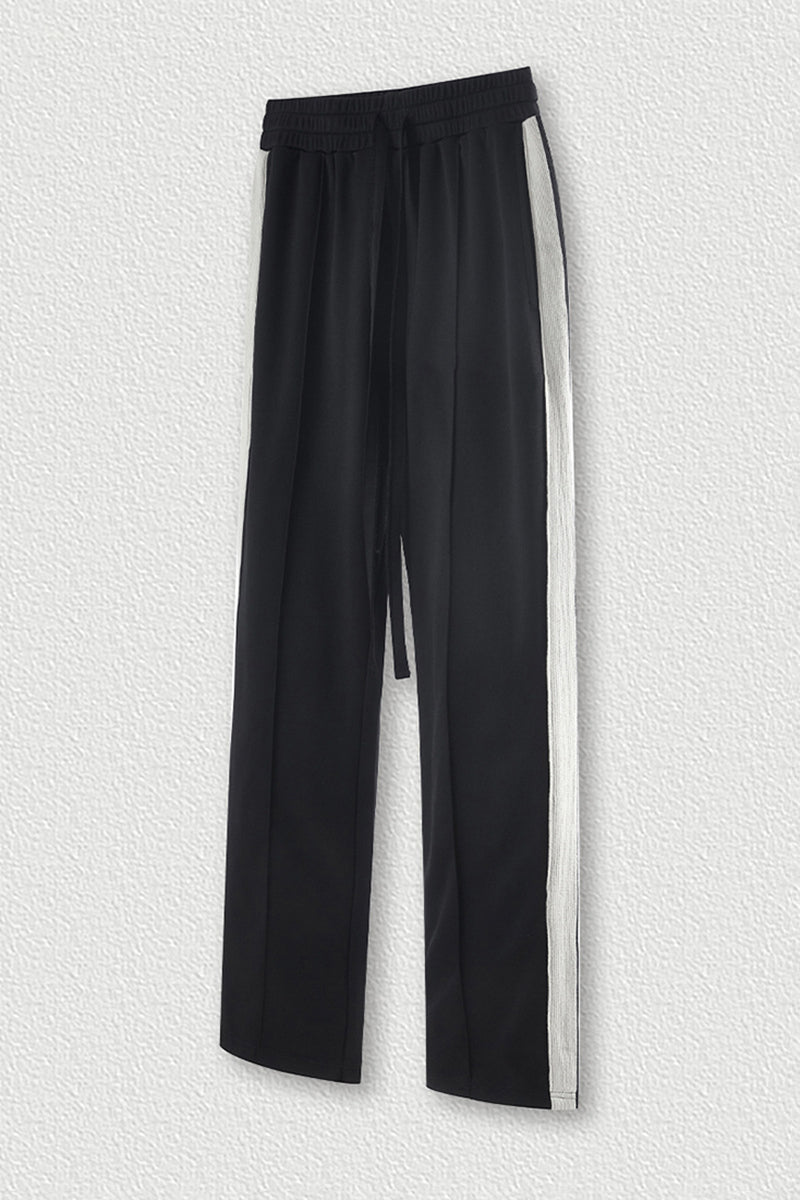 Sports Pants with Side Stripes - Elastic Joggers for Training & Casual