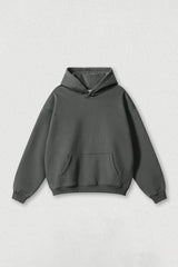 Loose-fitting plus-size thickened velvet hooded sweatshirt