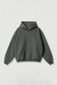 Loose-fitting plus-size thickened velvet hooded sweatshirt